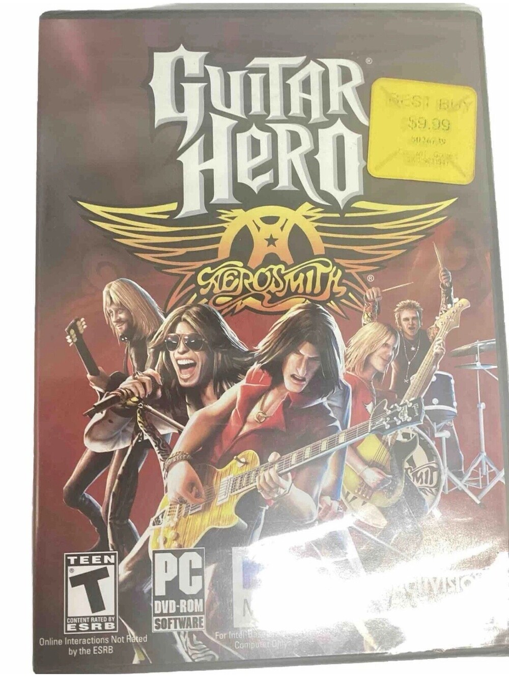 Guitar Hero: Aerosmith (Windows WIN Macintosh Mac PC 2008) Video Game NEW SEALED